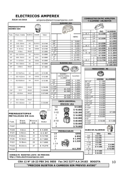 Prensaestopa, prensacables, bushing, hubs