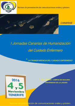 I Jornadas Canarias de Humanizaci&oacute;n del Cuidado