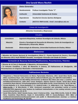 Dra Saraid Mora Roch&iacute;n