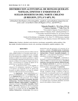 distribucion altitudinal de hongos querati