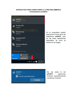 Instructivo para conectarse a la red airEAFIT desde un port&aacute;til con