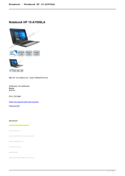 Notebook : Notebook HP 15