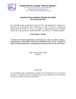 convocatoria asamblea general de padres lunes 25 de julio de 2016