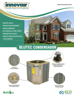 Innovair VEM R410a TDCU Brochure Spanish