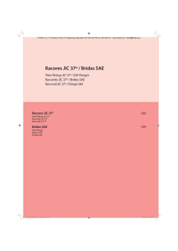 Racores JIC 37&ordm; / Bridas SAE