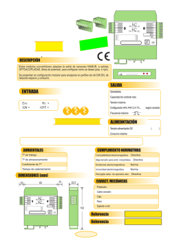 Convertidor NAMUR-Optoacoplador. 2 canales