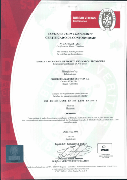 I I CERTIFICADO DE CONFORMIDAD