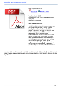 (LIB) M&Aacute;S: espa&ntilde;ol intermedio Grey PDF