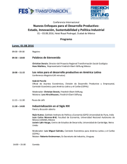 Programa - Fundaci&oacute;n Friedrich Ebert M&eacute;xico