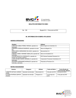 boletin informativo mec 06. informacion sobre afiliados