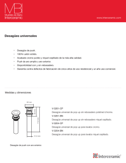 Desag&uuml;es universales