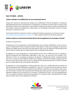 FAQ TUTORES &ndash; UNIVIM &iquest;C&oacute;mo solicitar la modificaci&oacute;n de una