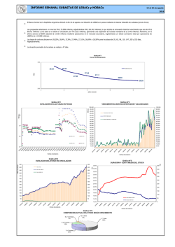 Informe Semanal de Subasta de Letras y Notas