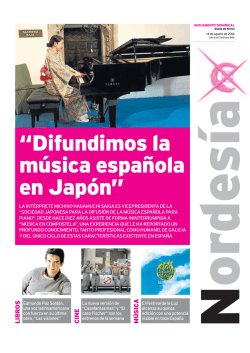 Difundimos la m&uacute;sica espa&ntilde;ola en Jap&oacute;n