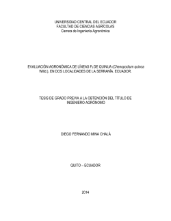 UNIVERSIDAD CENTRAL DEL ECUADOR FACULTAD DE
