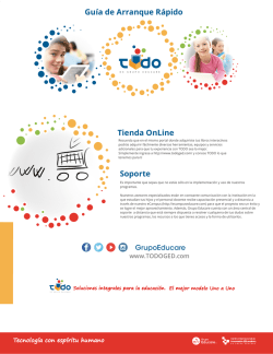 Gu&iacute;a de Arranque R&aacute;pido Tienda OnLine Soporte