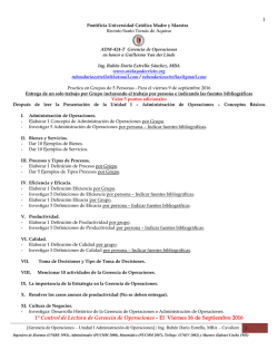 Gerencia de Operaciones