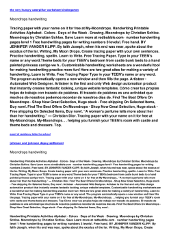 Moondrops handwriting