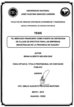 universidad nacional jos&eacute; faustino s&aacute;nchez carri&oacute;n "el mercado