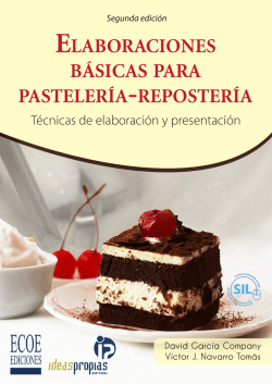 elaboraciones b&aacute;sicas para pasteler&iacute;a-reposter&iacute;a