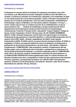 Antihistaminico y diazepam