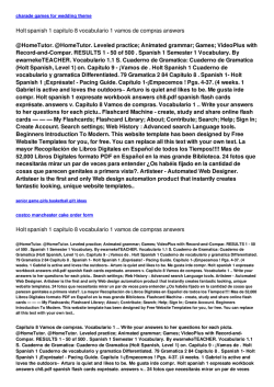 Holt spanish 1 capitulo 8 vocabulario 1 vamos de compras answers