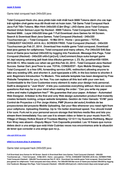 Game total conquest hack 240x320 java