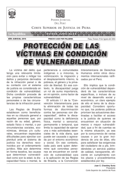 protecci&oacute;n de las v&iacute;ctimas en condici&oacute;n de