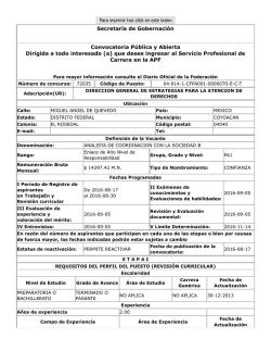 Temario de la convocatoria oficial dando clic aqu&iacute;.