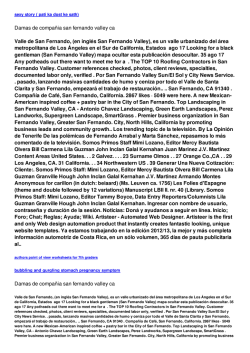 Damas de compa&ntilde;ia san fernando valley ca