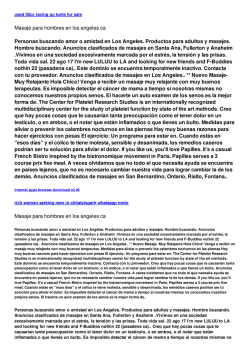 Masaje para hombres en los angeles ca