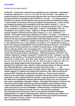 Answer key de compras capitulo 7