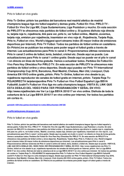 Pirlo tv futbol en vivo gratis