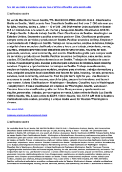 Clasificados seattle