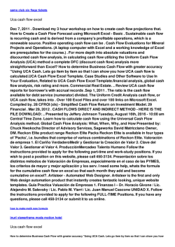 Uca cash flow excel - How to music from itunes