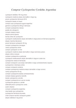 Comprar Cyclosporine Cordoba Argentina