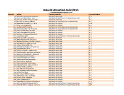 BECA DE EXCELENCIA ACAD&Eacute;MICA