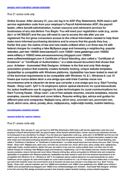 Rue 21 acess code adp