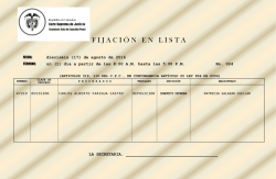 F I J A C I &Oacute; N   E N   L I S T A