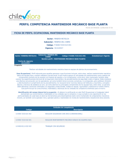 perfil competencia mantenedor mec&aacute;nico base planta