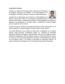 Jorge Ibarra Pacheco Ingeniero en Sistemas Computacionales
