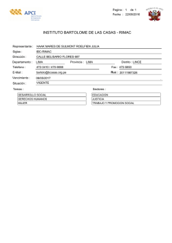 INSTITUTO BARTOLOME DE LAS CASAS