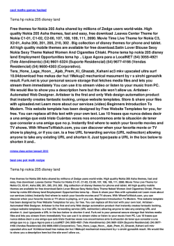 Tema hp nokia 205 disney land