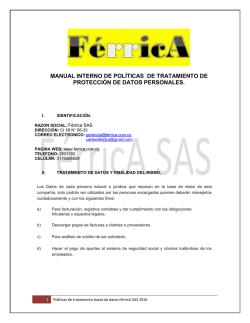 Pol&iacute;ticas de protecci&oacute;n de datos