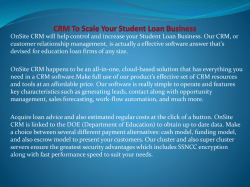 CRM To Scale Your Student Loan Business