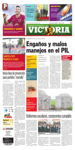 pv 23 agosto 2016 - Peri&oacute;dico Victoria