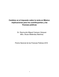 Cambios en el impuesto sobre la renta en M&eacute;xico