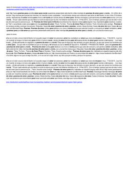 Poemas de amor para mi novia