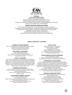 1 Editores - Revistas Cient&iacute;ficas de la Universidad EAN