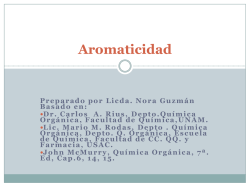 Aromaticidad-QOI(Q)2K16 - Departamento de Qu&iacute;mica Org&aacute;nica